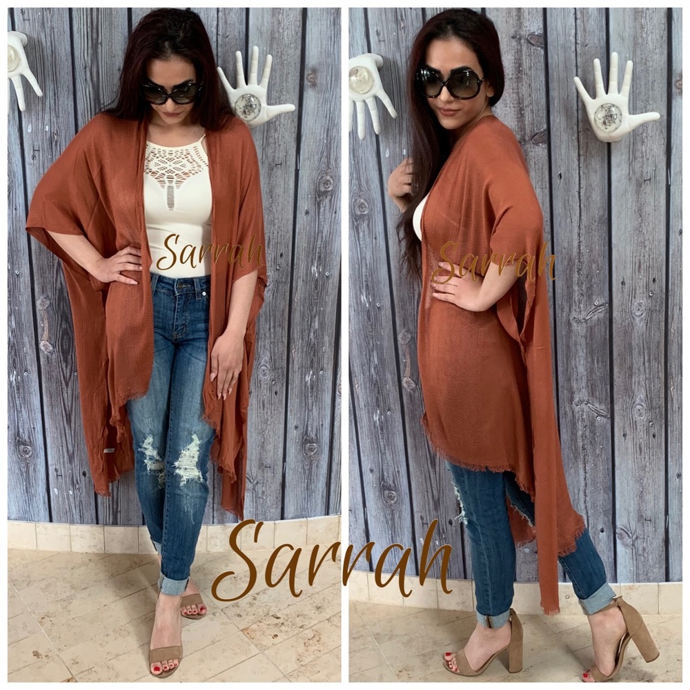 Last 1 New 5 Star Rated Beautiful High Low Kimono Cardigan Wrap Swim Coverup - Picture 5 of 11